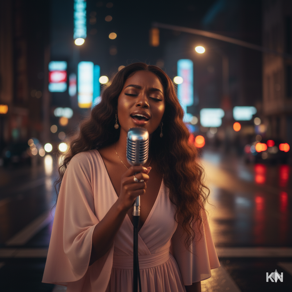 Kial or Nial performing on the street mic